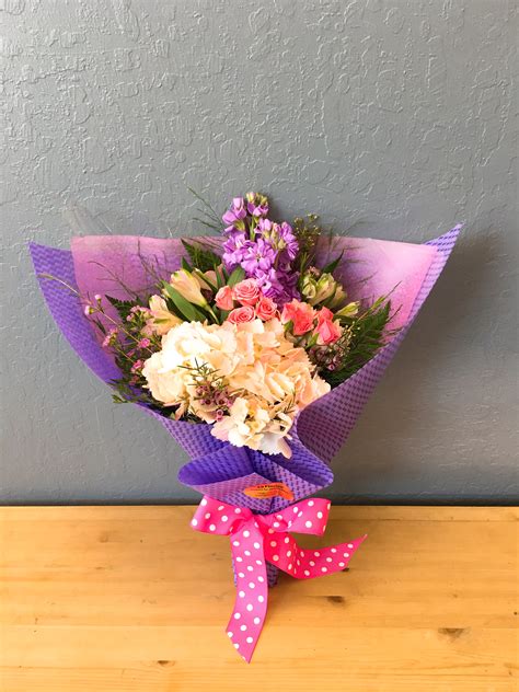 Everyday Customizable Wrapped Bouquet In San Jose Ca La Floriya