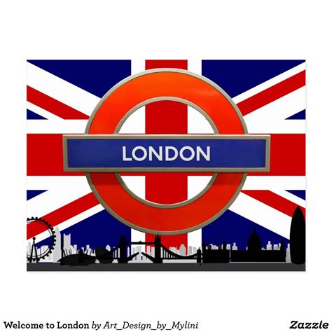 Welcome To London Postcard London Postcard Postcard