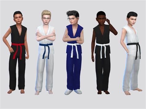 Sleeveless Karate Gi Boys The Sims 4 Catalog