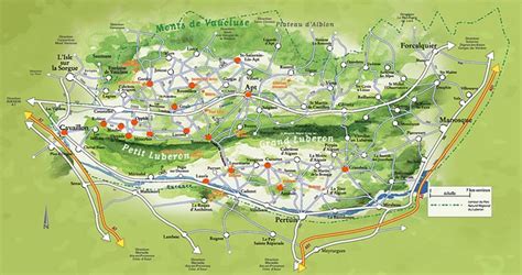 La Carte Du Luberon Map National Parks Explore