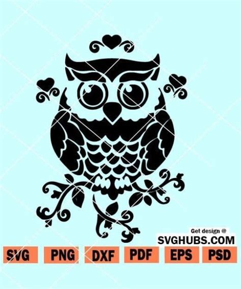Owl Svg File For Cricut Owl Svg Owl Svg Owl Mandala Svg Owl