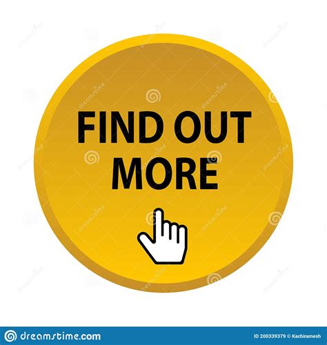 Find Out More Button Stock Vector Illustration Of Hand 200339379