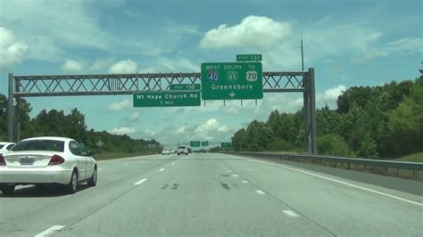 North Carolina Interstate 85 North Mile Marker 120 To 140 Youtube