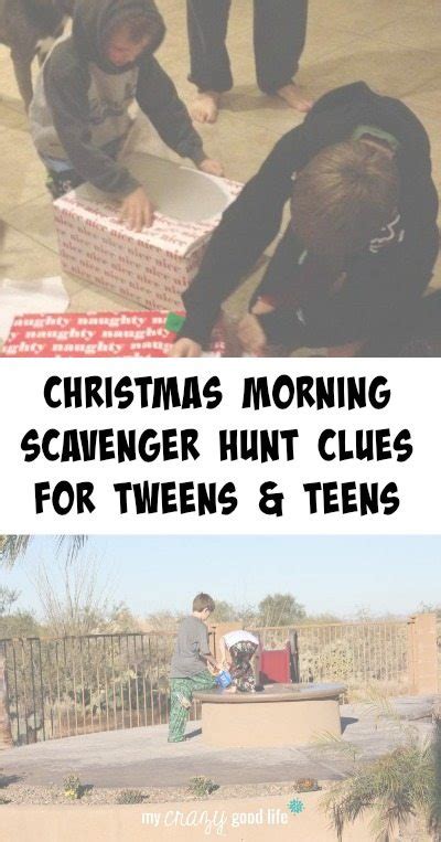 Amy, another huffpost parents reader, turned it into a game of bingo focused on local monuments — with some fun activities peppered in. Christmas morning scavenger hunt clues for tweens and teens