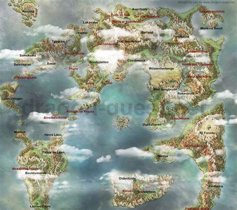 Weltkarte Dragon Quest Iv Icksmehlde