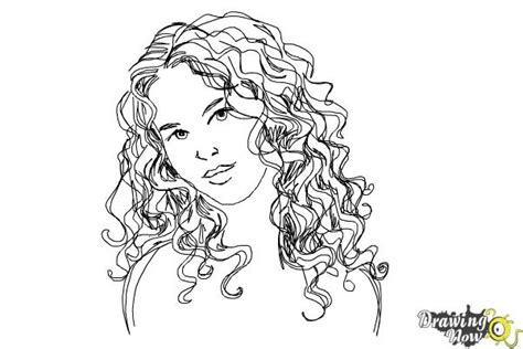 How To Draw Curly Hair Drawingnow