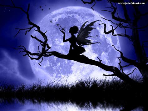 Fairies Wallpaper Moonlight Fairy Fairy Wallpaper Fairy Silhouette