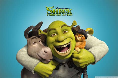 Shrek Donkey And Puss In Boots Shrek Forever After Ultra Hd Desktop