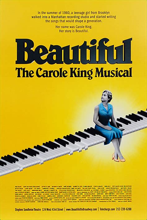 As part of the broadway community since 1965, triton gallery offers the largest collection of broadway. Beautiful the Carole King Musical Broadway Poster