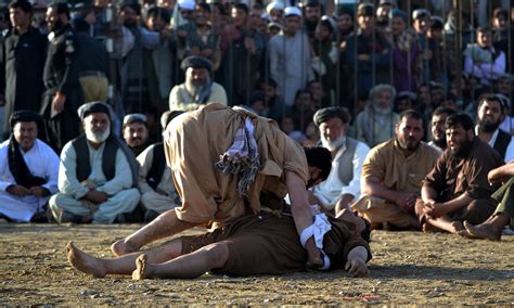 Pak Afghan Traditional Pashtun Wrestling Competition Pakistan Dawncom