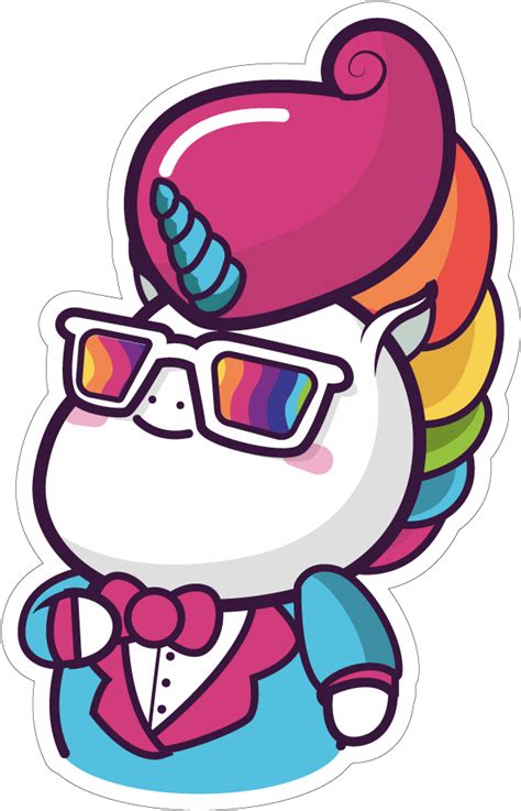 Download Collection Cute Things Stickers Unicornio Png Image With No