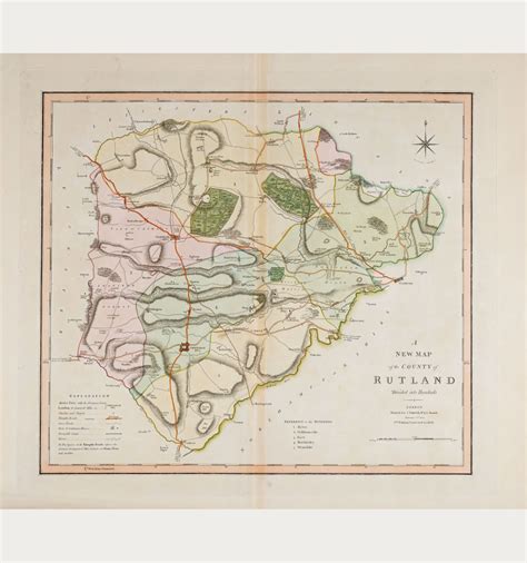 Smith A New Map Of The County Of Rutland British Isles England