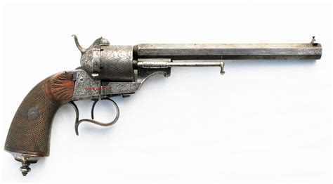 Probably One Of The First Eugène Lefaucheux Pinfire Revolver The