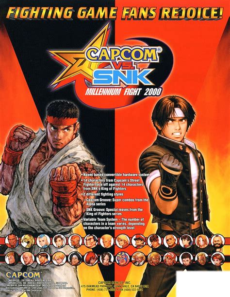 Capcom Vs Snk Millennium Fight 2000 Video Game 2000 Imdb