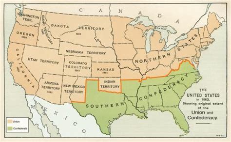 List Of The Union States During The Civil War Lovetoknow