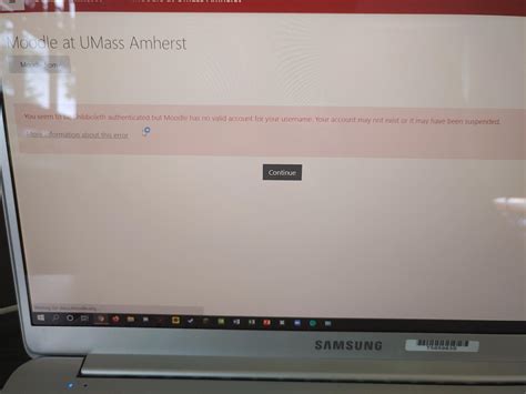 Class about to start in 30 min and i get this message on moodle : r/umass