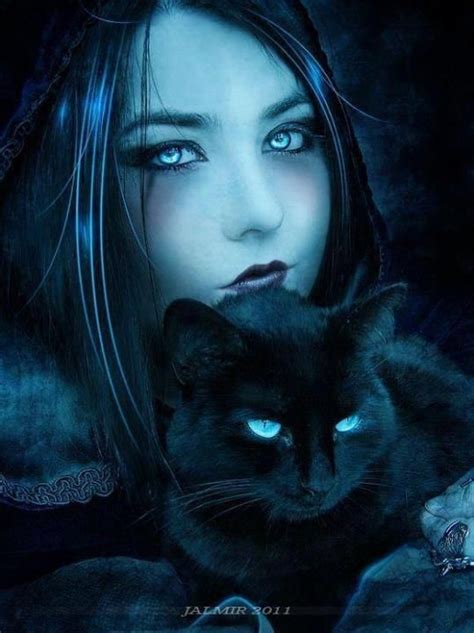 Black Cats And Magick Fantasy Art Women Gothic Fantasy Art