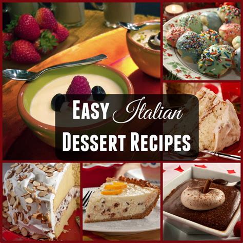 8 Easy Italian Dessert Recipes