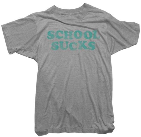Worn Free T Shirt Vintage School Sucks Tee