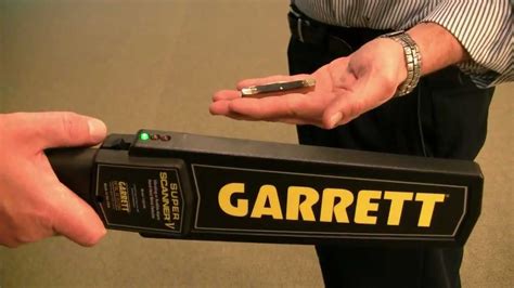Garrett Metalweapon Detector Hand Held Super Scanner Model 24500 Youtube
