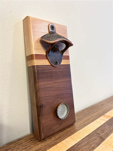 Magnetic Bottle Opener Etsy Wood Projects That Sell Woodworking