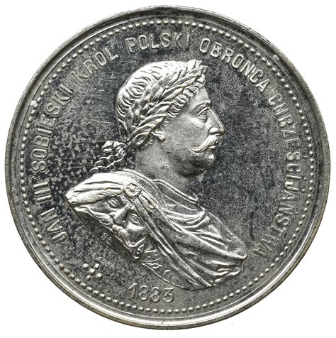 Medale stanisława augusta poniatowskiego jaki i pwk'i. Polska, Medal, Sobieski - 200 rocznica bitwy pod Wiedniem ...