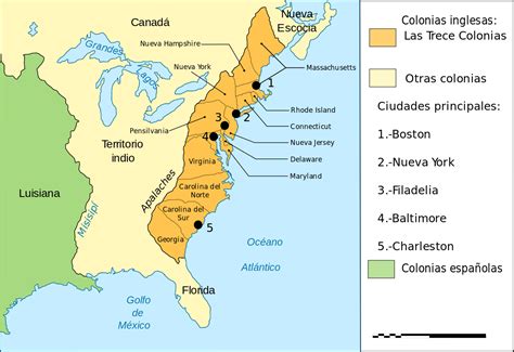 Archivomap Thirteen Colonies 1775 Essvg Wikipedia La Enciclopedia