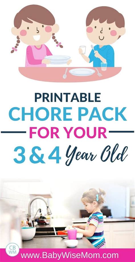 Preschooler Chores 12 Chores For 4 Year Olds Babywise Mom
