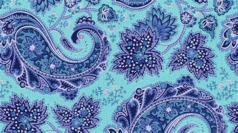 Blue Flowers Leaves Boho Shapes Pattern Hd Boho Wallpapers Hd