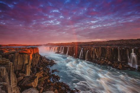 Selfoss The Most Powerful Waterfall Of Europe Iceland Photo One Big