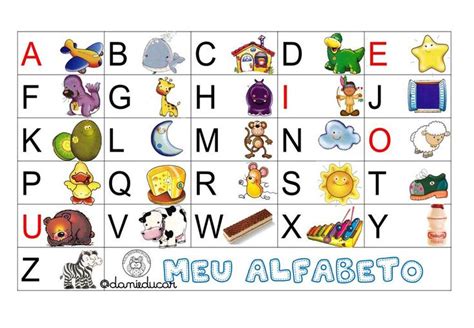 Tabela Do Alfabeto Atividades De Alfabetiza O Alfabeto Colorido