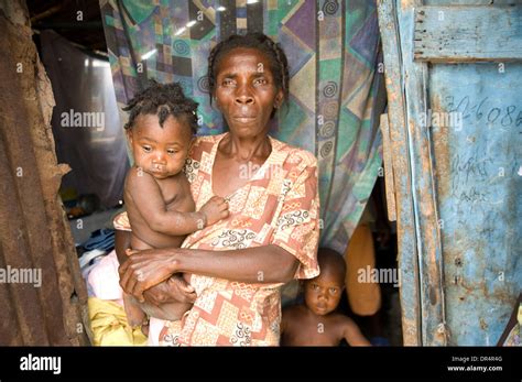 Apr 25 2009 Port Au Prince Haiti An Impoverished Mother And Her