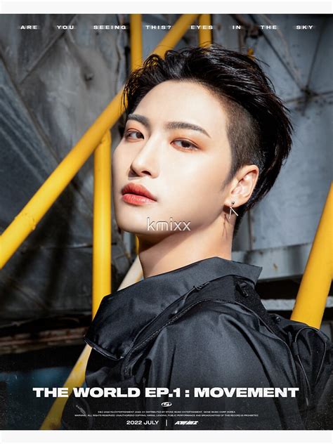 ATEEZ THE WORLD EP MOVEMENT Trailer Concept Foto 성화 SEONGHWA Sticker von kmixx Redbubble