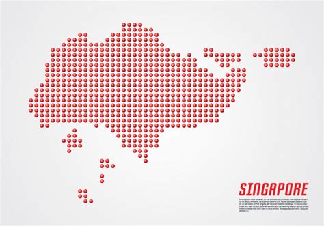 Singapore outline map stock illustration. Singapore 3D Dotted Map - Download Free Vectors, Clipart ...