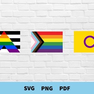 LGBTQIAP Flags Svg Bundle Lgbt Lesbian Gay Bi Trans Pirde Etsy