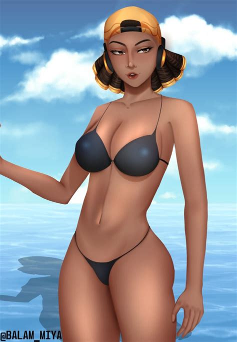 Rule 34 1girls 2022 Balam Miya Big Breasts Bikini Black Bikini Brown