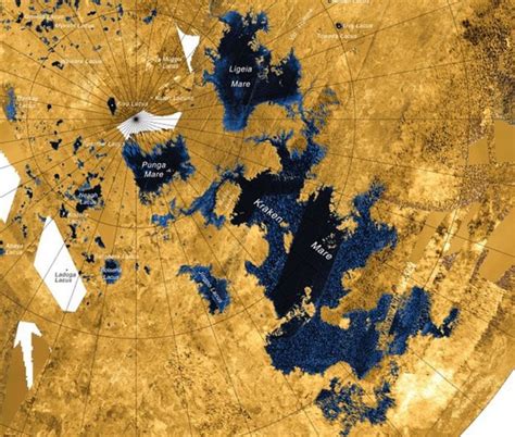 Waves Detected On Titan Moons Lakes Bbc News