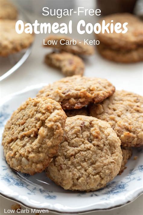 This recipe uses maple syrup as a natural sweetener. Sugar-Free "Oatmeal Cookies" (Low Carb, Keto) | Low Carb Maven