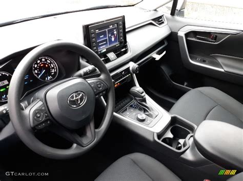 Black Interior 2020 Toyota Rav4 Le Awd Hybrid Photo 136350112