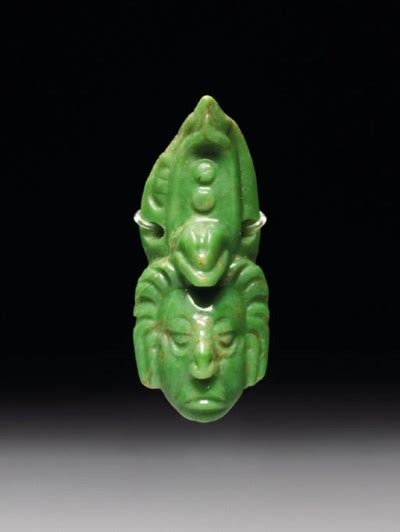 A Mayan Jade Head Of The Maize God Classic Ca Ad 450 650 Christies