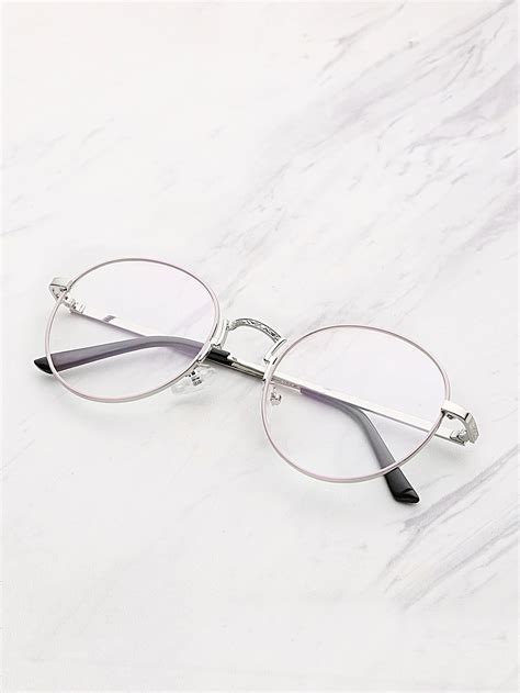 Metal Frame Clear Lens Round Glasses Fashion Eye Glasses Trendy