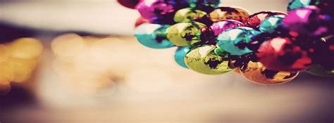 Christmas Colorful Cute Ornaments Photography Facebook Cover Facebook