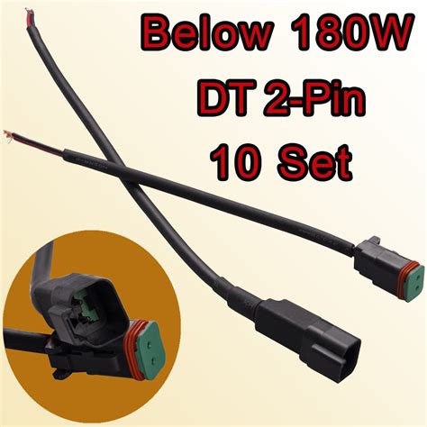 10 Set 18 16 Awg Ga Nickel Deutsch Dt 2 Pin Connector Kit Wire For