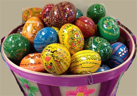 Hand Painted Wood Ukrainian Easter Eggs ⋆ The Paraclete