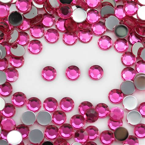 self adhesive acrylic rhinestones stick on plastic face gems crafts 250 500pcs ebay