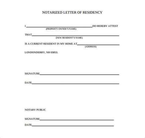 We did not find results for: Proof Of Residency Letter Notarized | Template Business
