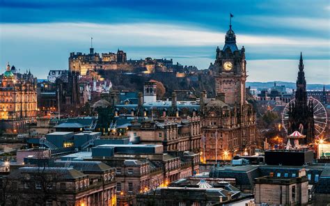 Wonderful View Of Edinburgh Hdr Wallpaper Travel And World