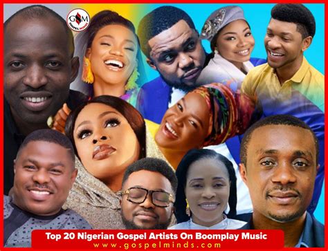 Top 20 Nigerian Gospel Artists Currently On Boomplay Music Nigeria