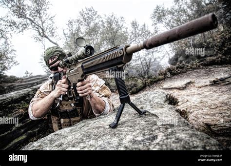 Private Military Contractor Sniper Stock Photo Alamy