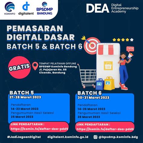 Hasil Seleksi Peserta Pelatihan Dea Pemasaran Digital Dasar Dasar